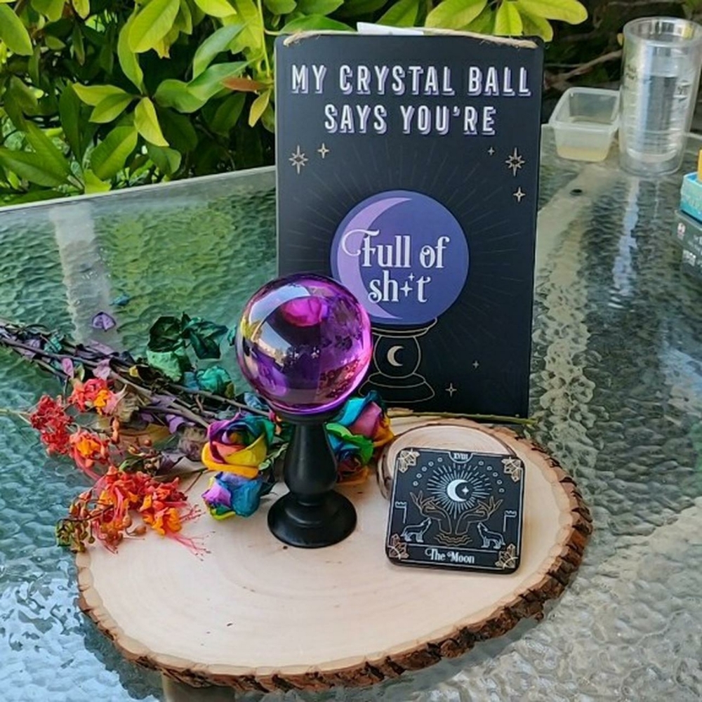 Gorgeous Fortune Teller's Crystal Ball with Stand - Picture 5 of 13